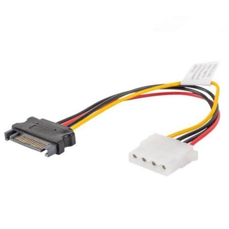 Lanberg CA-SAHD-10CU-0015 Cable de Alimentación Molex 4 pines Hembra a SATA 15 pines Macho 0,15 m